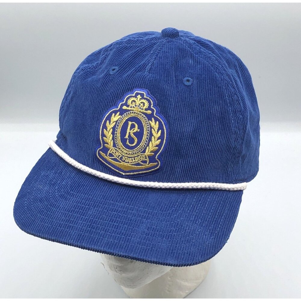 Firstport Port Stallings Blue Snapback Corduroy Hat with Rope Cord Lunden Olivia